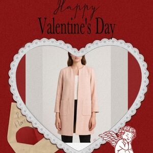 Corpcore Feminine Soft Power Pockets Cape Coat Modern Sophistication SZ 8